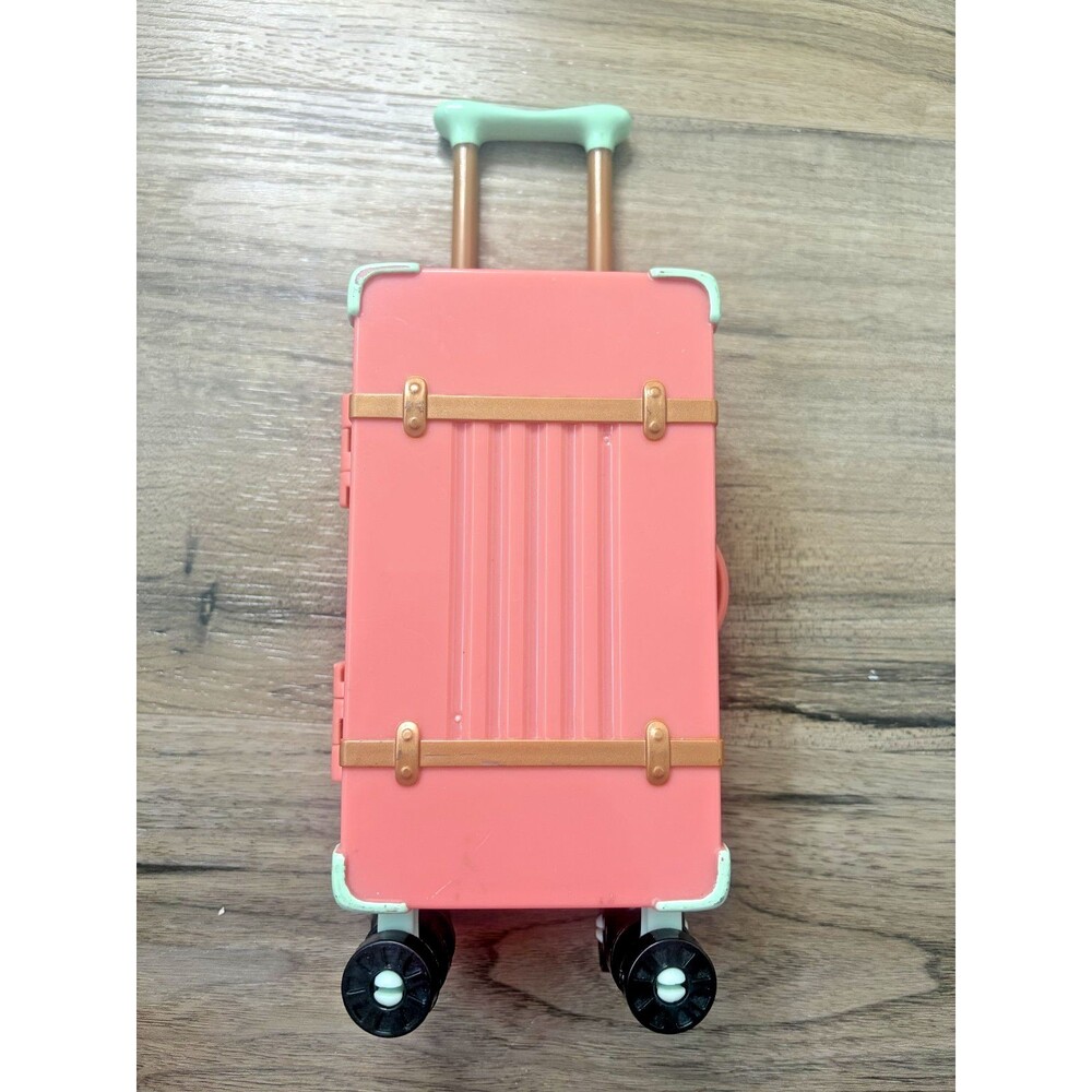 My Life As Travel Passport Pink Rolling Luggage American Girl